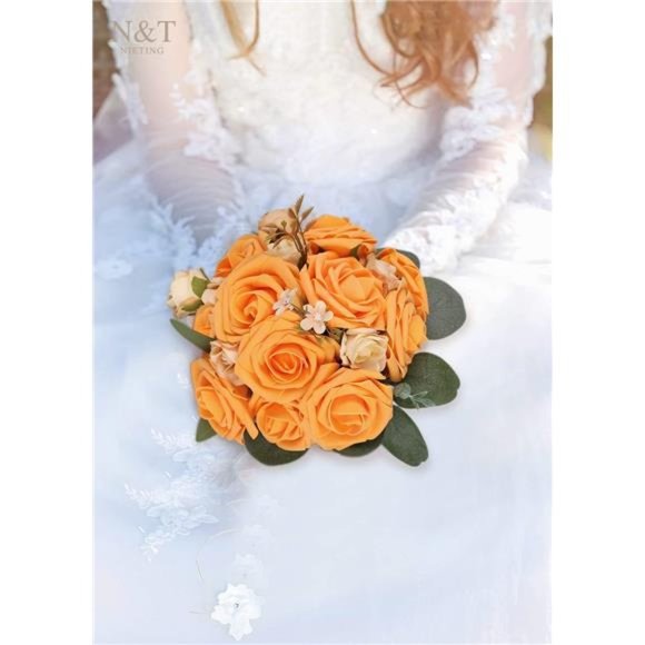 Artificial Flowers, Fake Flowers Roses Perfect for DIY Wedding Bridal Bouquets - Picture 2 of 6